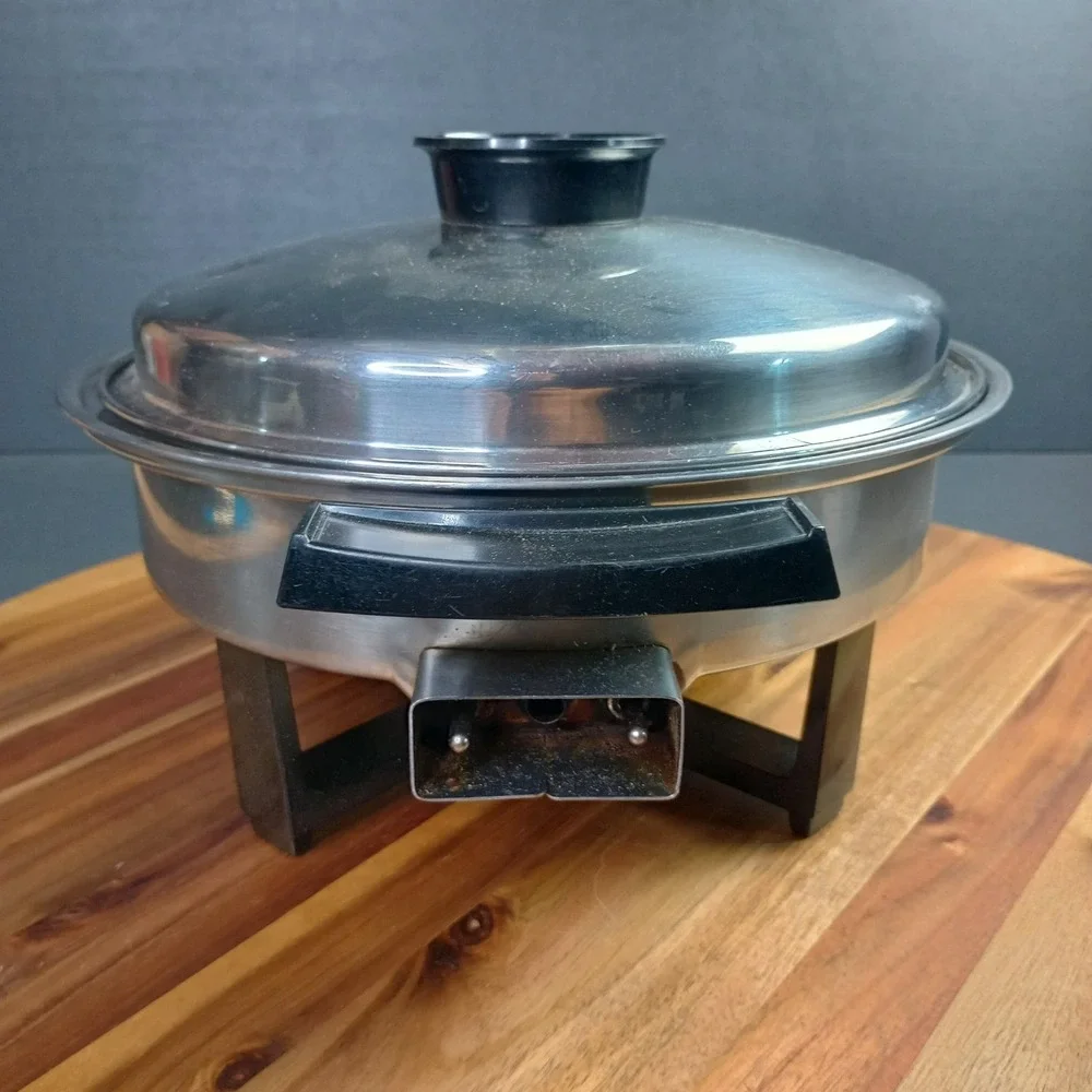 Townecraft Stainless Steel Electric Skiller 17450 Egg Poacher Insert USA Made‎